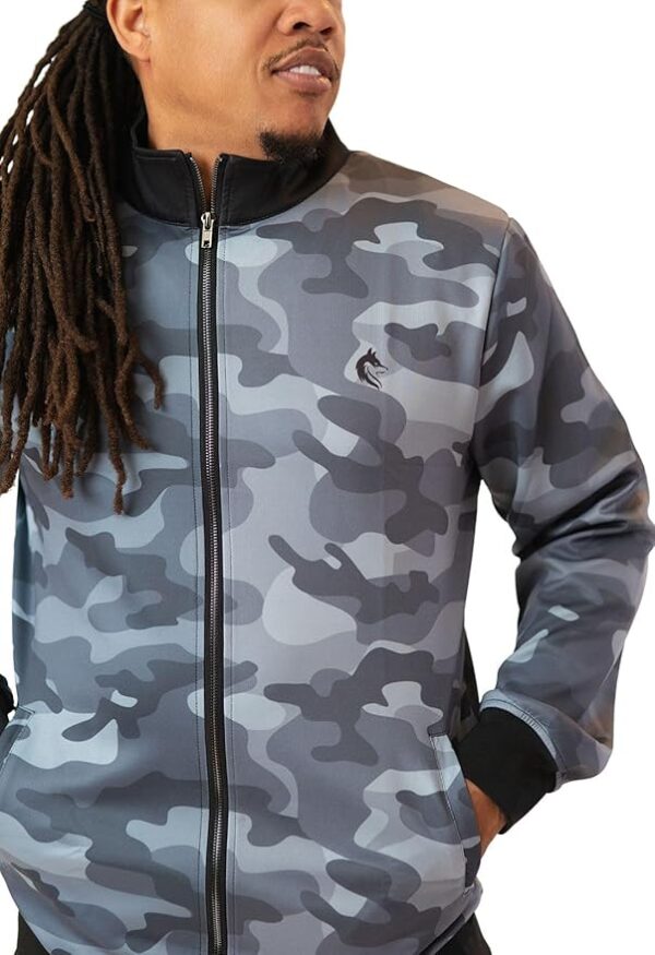 Camo Athletic Track Jacket - Zip-Up, Breathable, Long Sleeve Jacket - Image 5